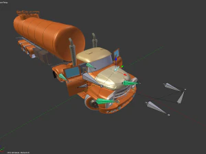 the fuel truck 3D Model