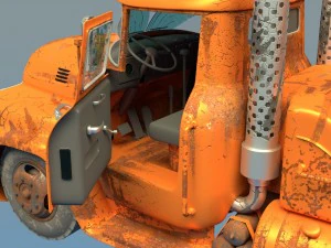 the fuel truck 3D Model