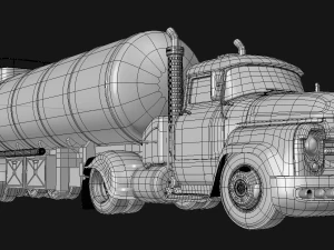 the fuel truck 3D Model