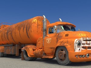 the fuel truck 3D 모델