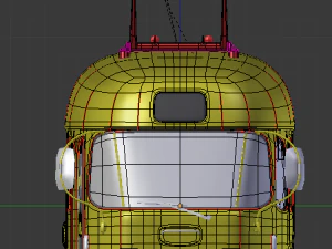 trem kartun Model 3D