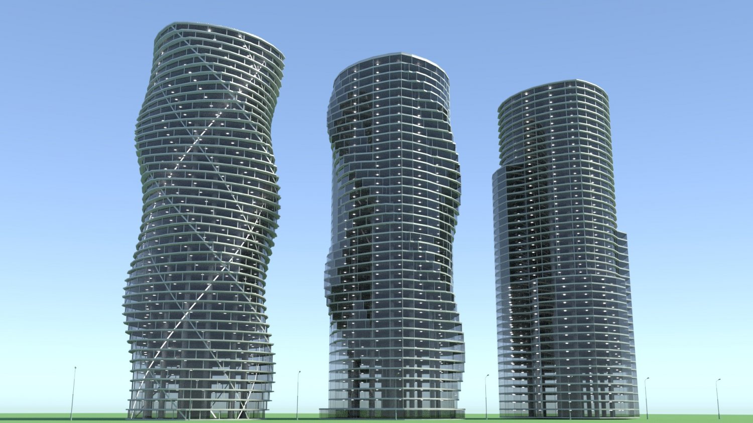 Build 3 v. Office building 3d model. Office Tower 3d model. Uzbekistan buildings 3d.