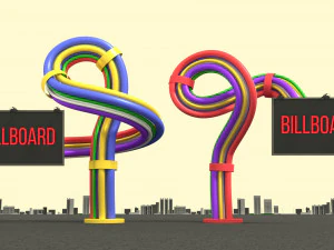 рекламный щит 3D Модель