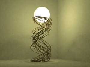 lampada da terra Modello 3D