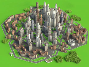 citt&agrave; Modello 3D