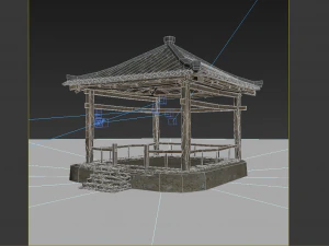 exquisite ancient pavilion architecture 3D Model