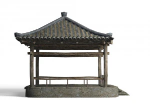 exquisite ancient pavilion architecture 3D Model