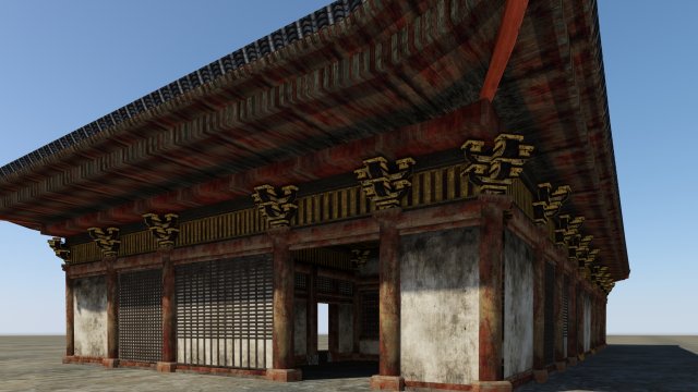 dilapidated palaces of ancient buildings Model 3D .c4d .max .obj .3ds .fbx .stl .blend 