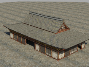 dilapidated palaces of ancient buildings Model 3D