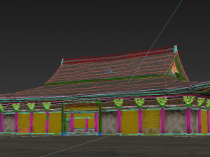 dilapidated palaces of ancient buildings Model 3D