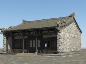 luxurious masonry houses in ancient buildings Modelo 3D