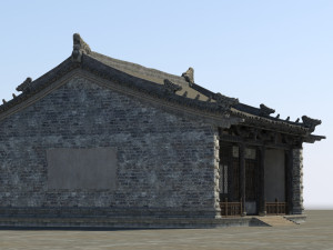 luxurious masonry houses in ancient buildings Modelo 3D