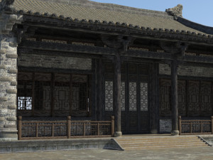 luxurious masonry houses in ancient buildings Modelo 3D