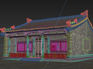 luxurious masonry houses in ancient buildings Modelo 3D