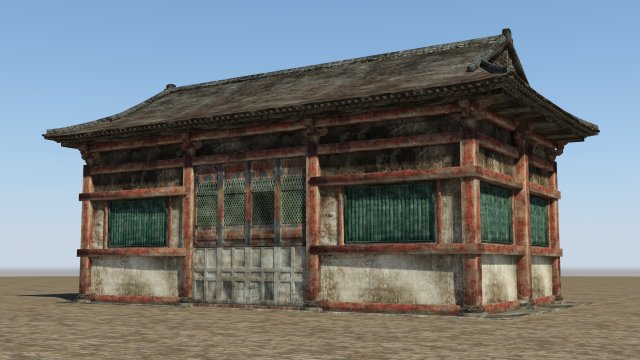 dilapidated ancient buildings and dwellings Model 3D .c4d .max .obj .3ds .fbx .stl .blend 