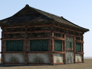dilapidated ancient buildings and dwellings Model 3D