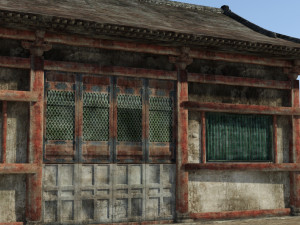 dilapidated ancient buildings and dwellings Model 3D