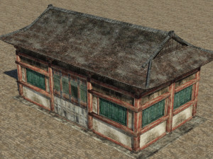 dilapidated ancient buildings and dwellings Model 3D