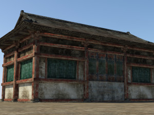 dilapidated ancient buildings and dwellings Model 3D