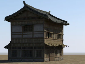 ancient architectural residential buildings 3D Model