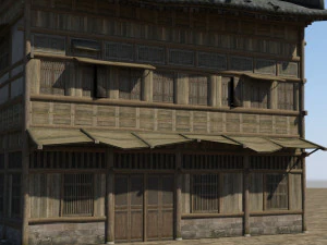 ancient architectural residential buildings 3D Model