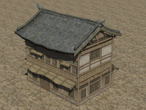 ancient architectural residential buildings 3D Model