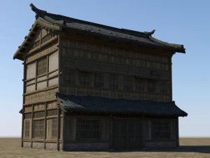 ancient architectural residential buildings 3D Model