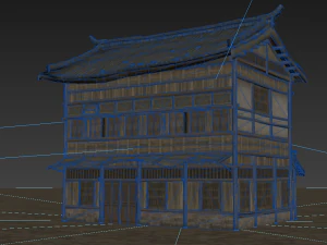 ancient architectural residential buildings 3D Model