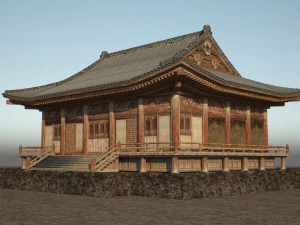 istana prima arsitektur kuno Model 3D