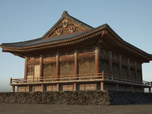 superfine palace of ancient architecture 3D Model