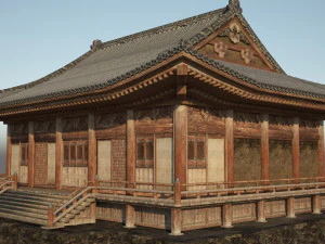 superfine palace of ancient architecture 3D Model