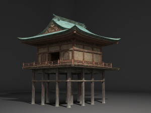 ancient building house 3D-Modell