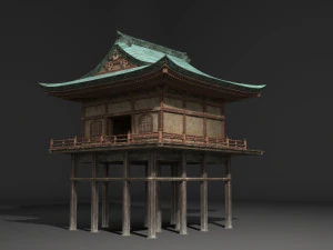 rumah bangunan kuno Model 3D