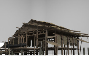 ancient building gaojiaolou fishermens dwelling Modèle 3D
