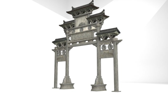 ancient architecture archway door Modelo 3D .c4d .max .obj .3ds .fbx .stl .blend 