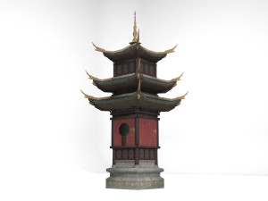 ancient architecture tower palace 3D Model