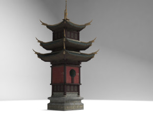 ancient architecture tower palace Modèle 3D