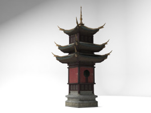 ancient architecture tower palace Modèle 3D
