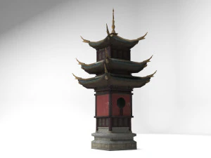 ancient architecture tower palace 3D Model