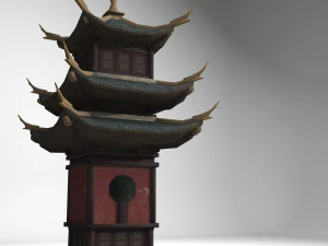 ancient architecture tower palace 3D Model