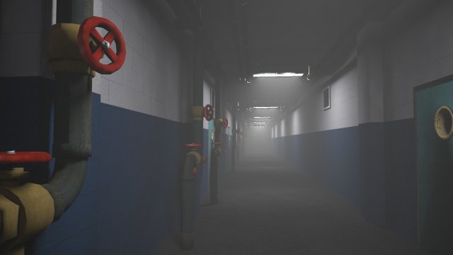the quiet corridor corridor Modello 3D .c4d .max .obj .3ds .fbx .stl .blend 