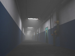 the quiet corridor corridor Modello 3D