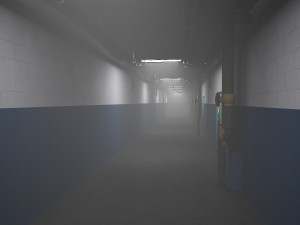 the quiet corridor corridor Modello 3D