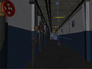 the quiet corridor corridor Modello 3D