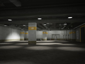 underground parking building 3D Model