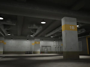 underground parking building 3D Model
