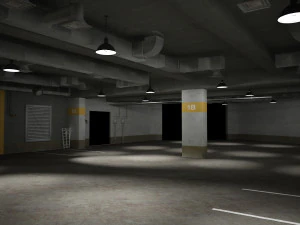 underground parking building 3D Model