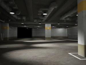 underground parking building 3D-Modell