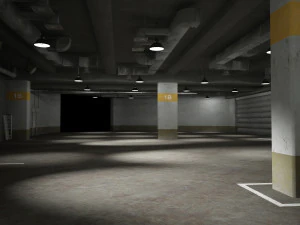 underground parking building 3D Model