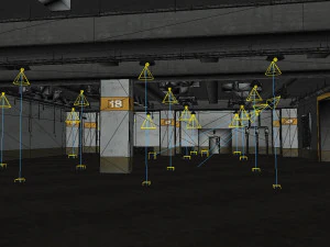 underground parking building 3D Model